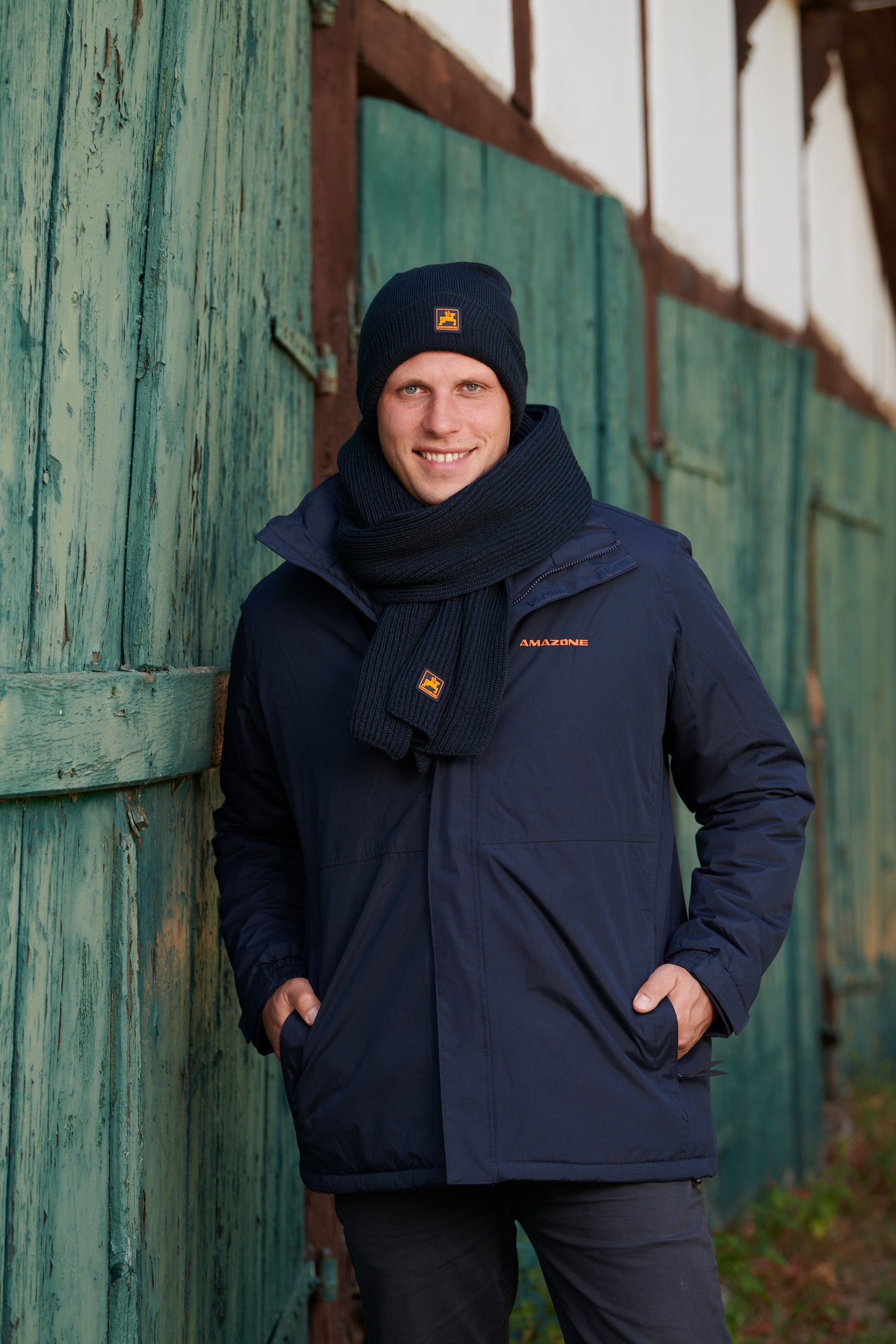Herren-Winterjacke, dunkelblau
