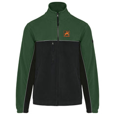 Unisex-Fleecejacke, grün/schwarz