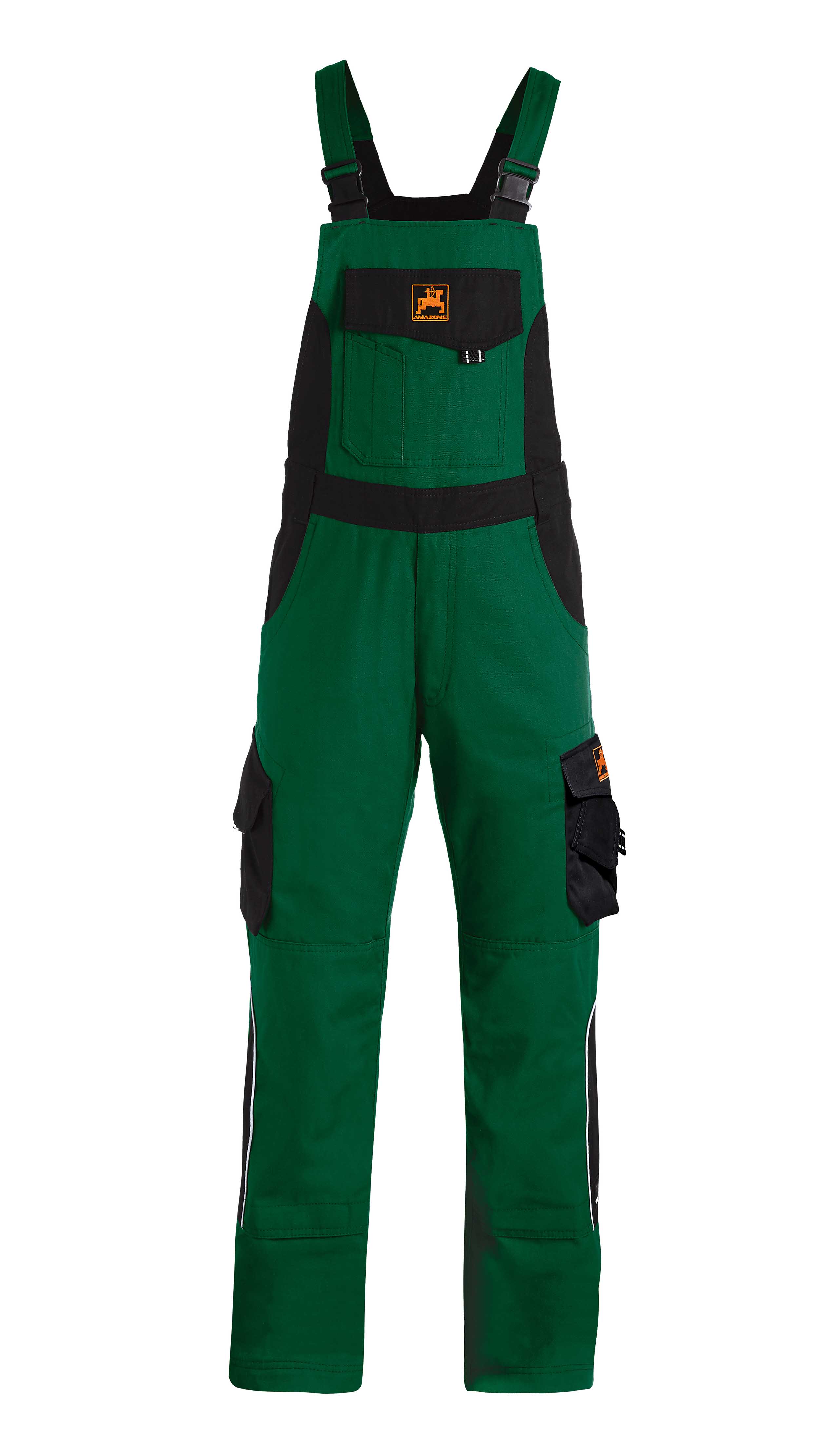 Herren-Arbeitslatzhose, grün/schwarz