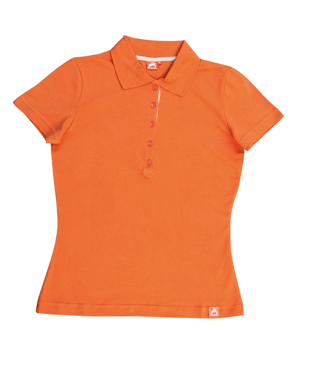 Damen-Team-Poloshirt, orange