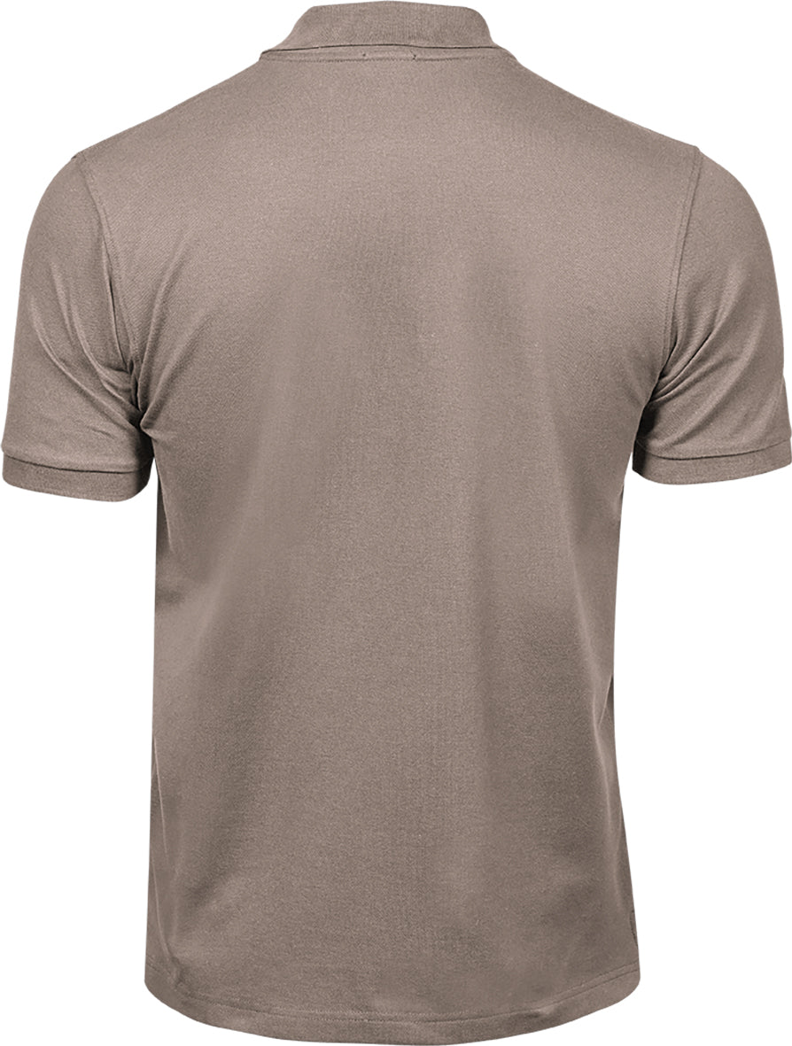 Herren-Poloshirt, steingrau
