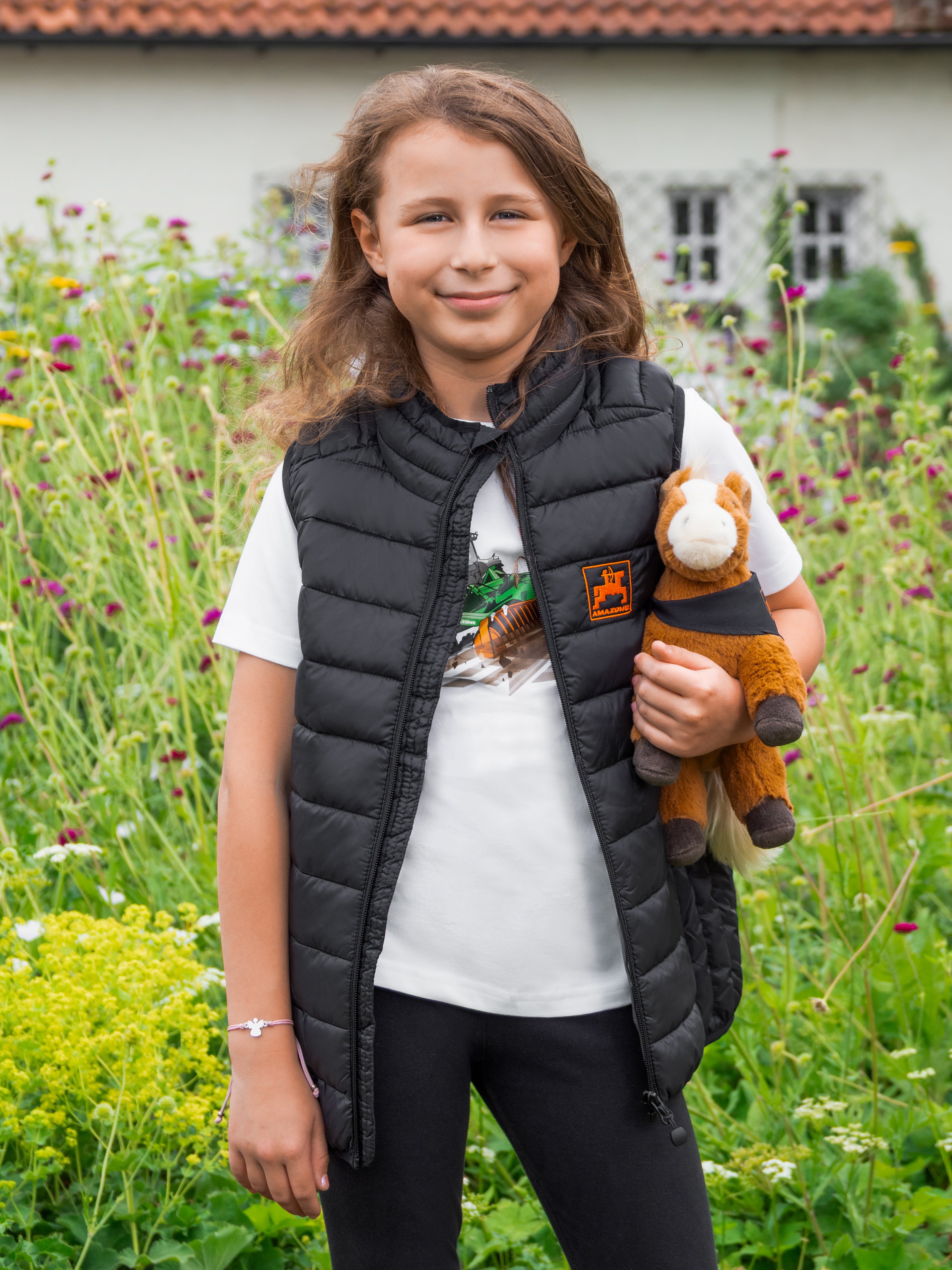 Kinder-Steppweste, schwarz