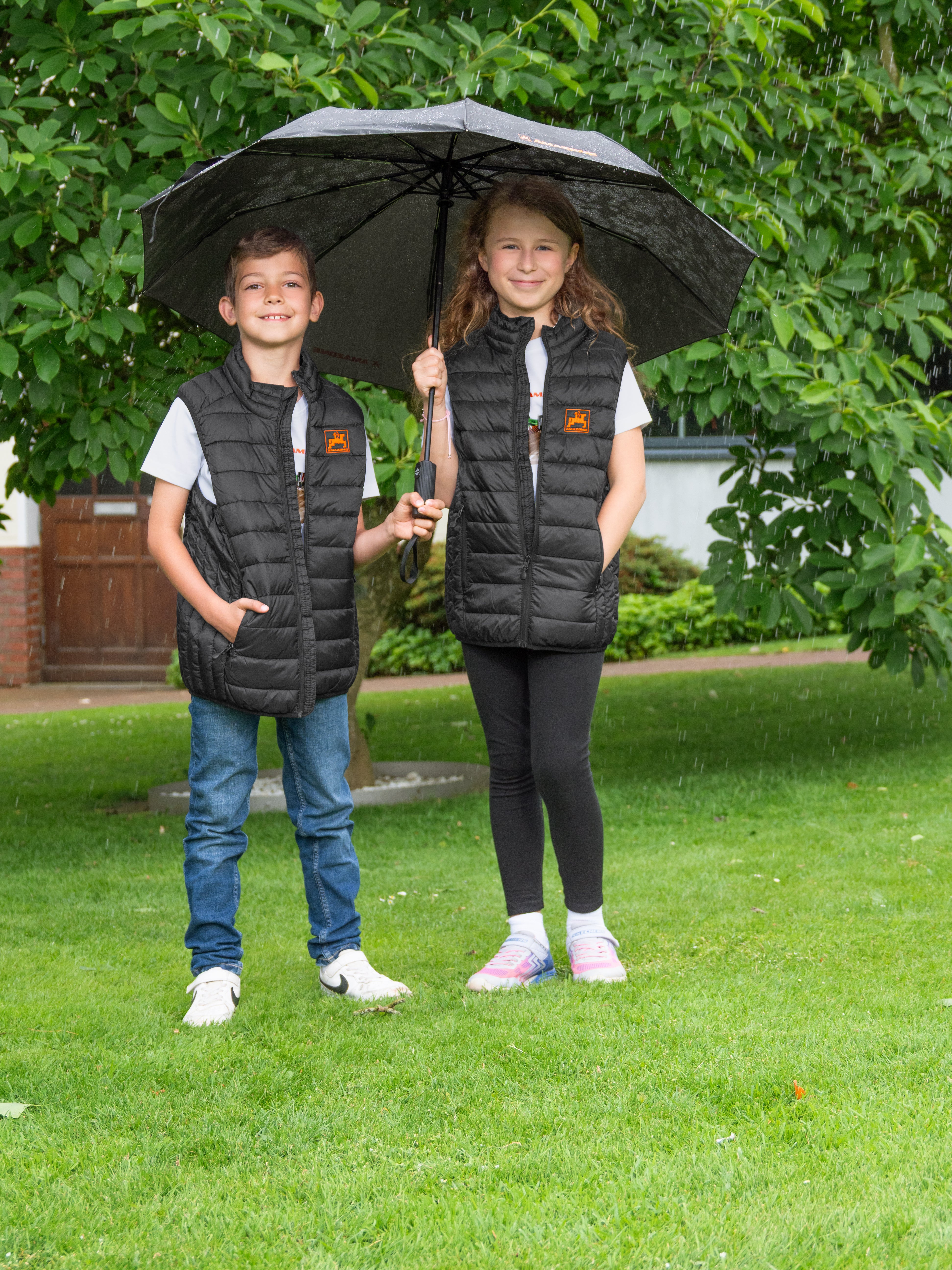 Kinder-Steppweste, schwarz
