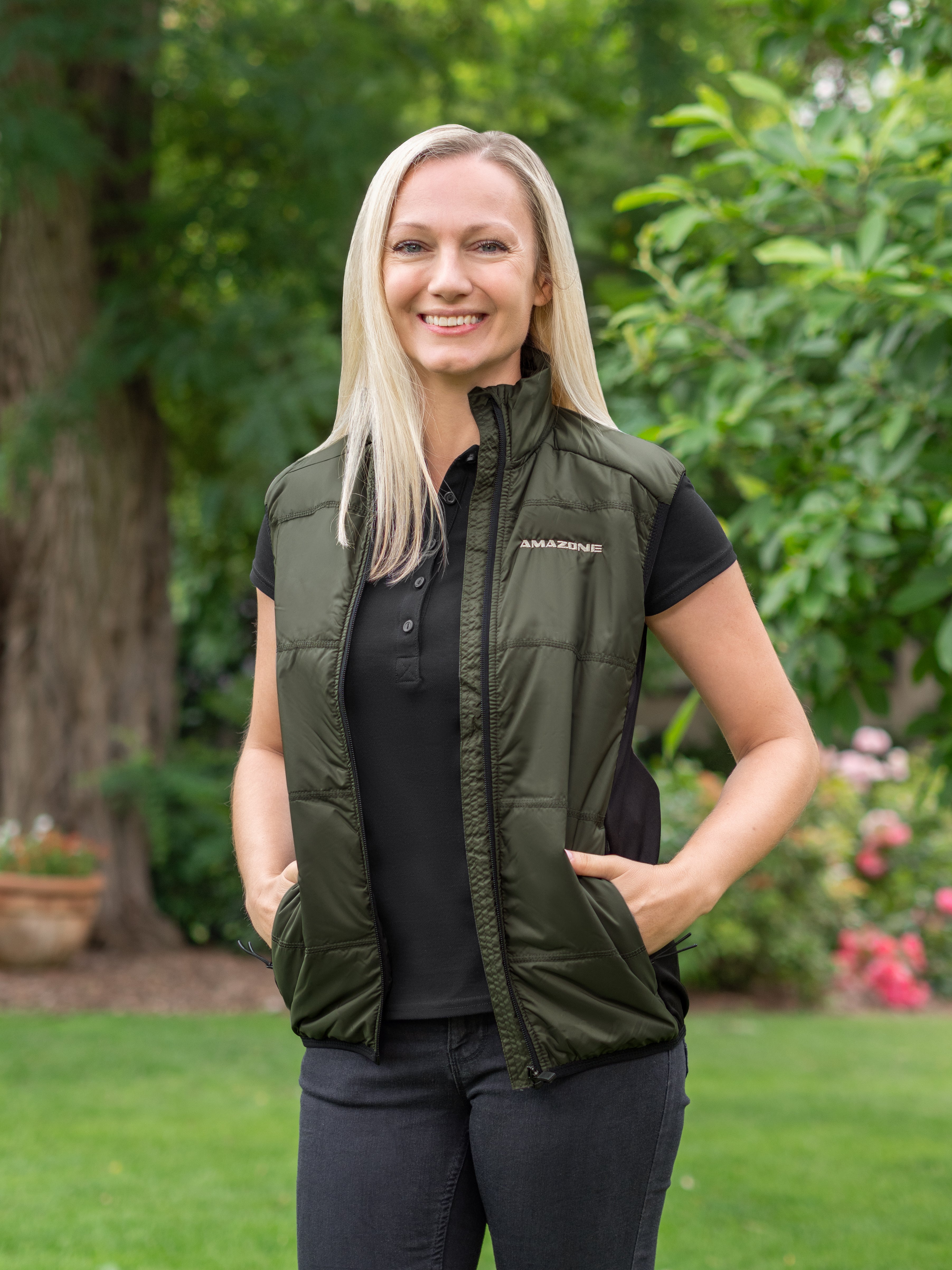 Hybrid-Weste, olivgrün/schwarz, unisex