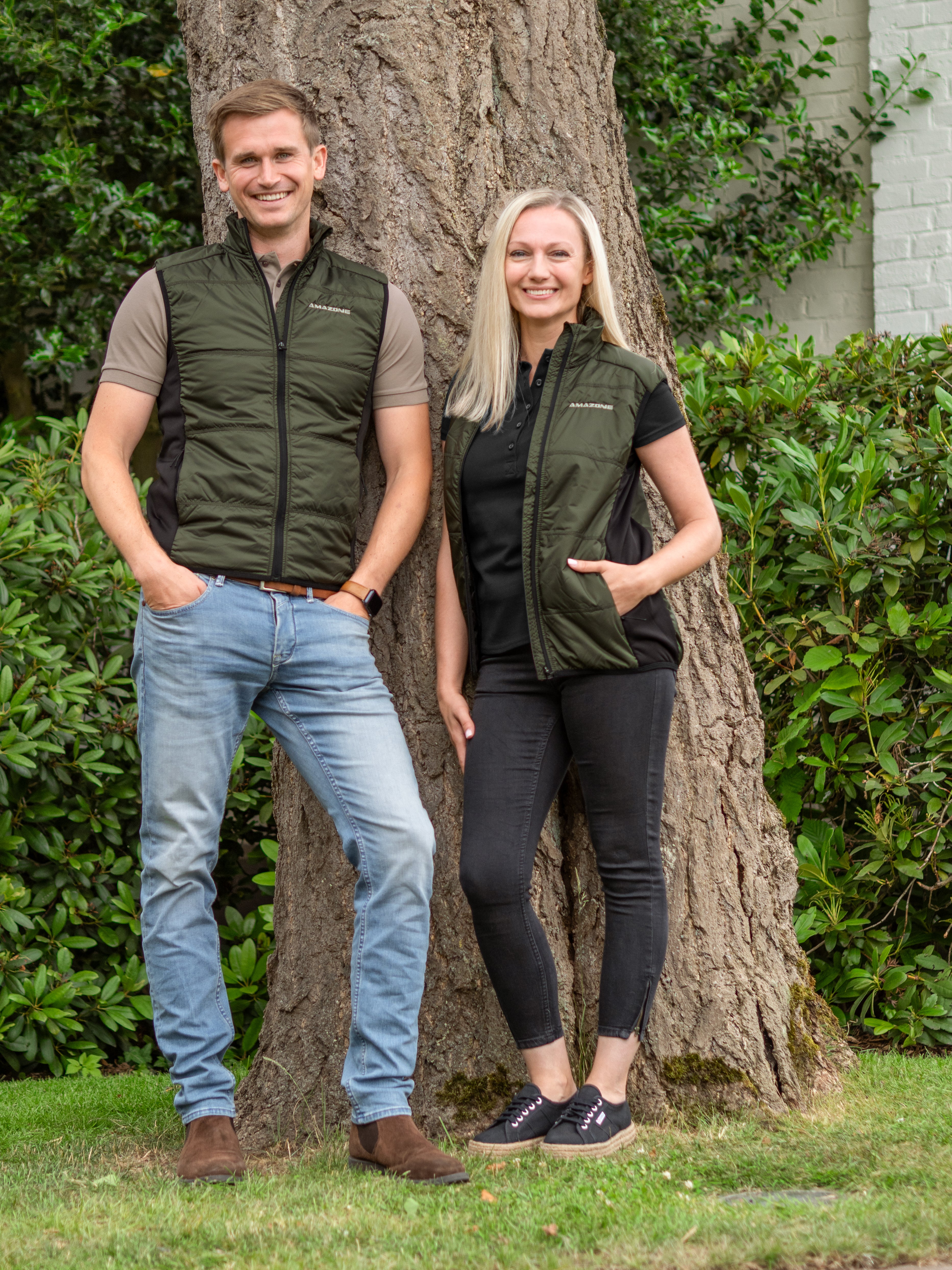 Hybrid-Weste, olivgrün/schwarz, unisex