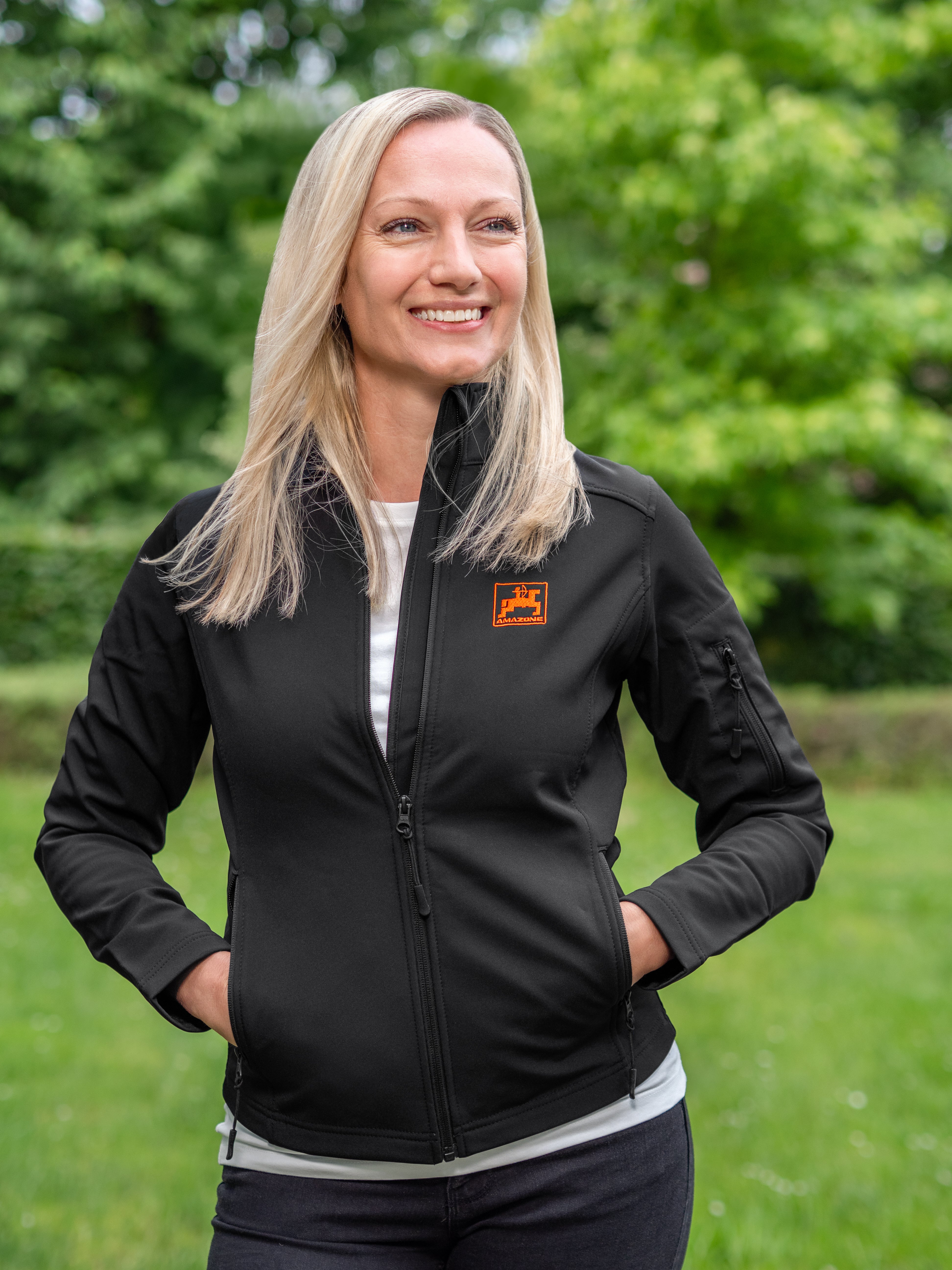 Damen-Softshelljacke, schwarz