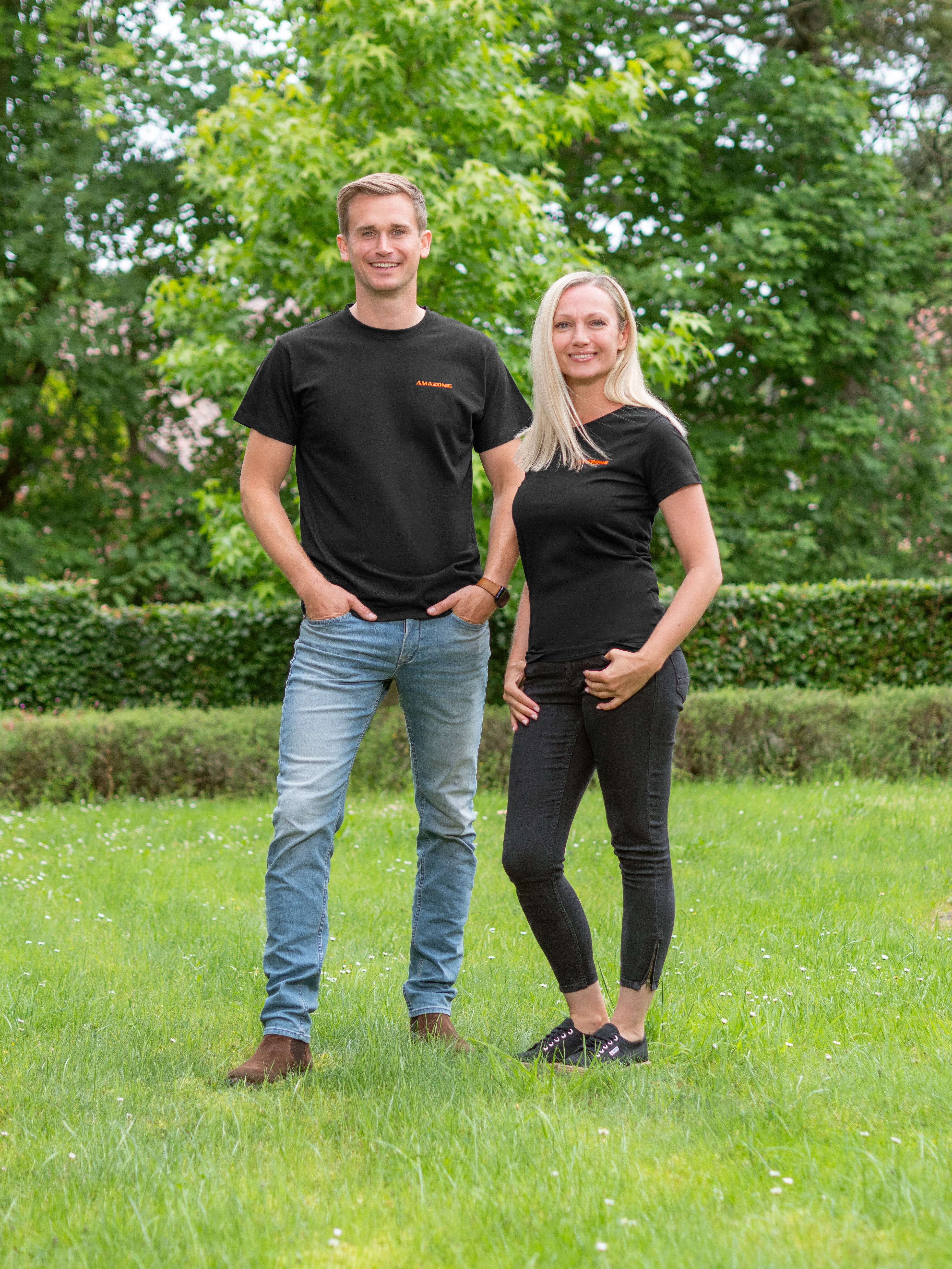 Damen-T-Shirt, schwarz