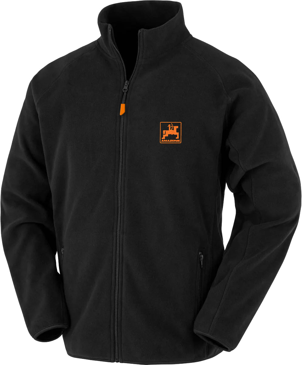 Fleece-Jacke, schwarz