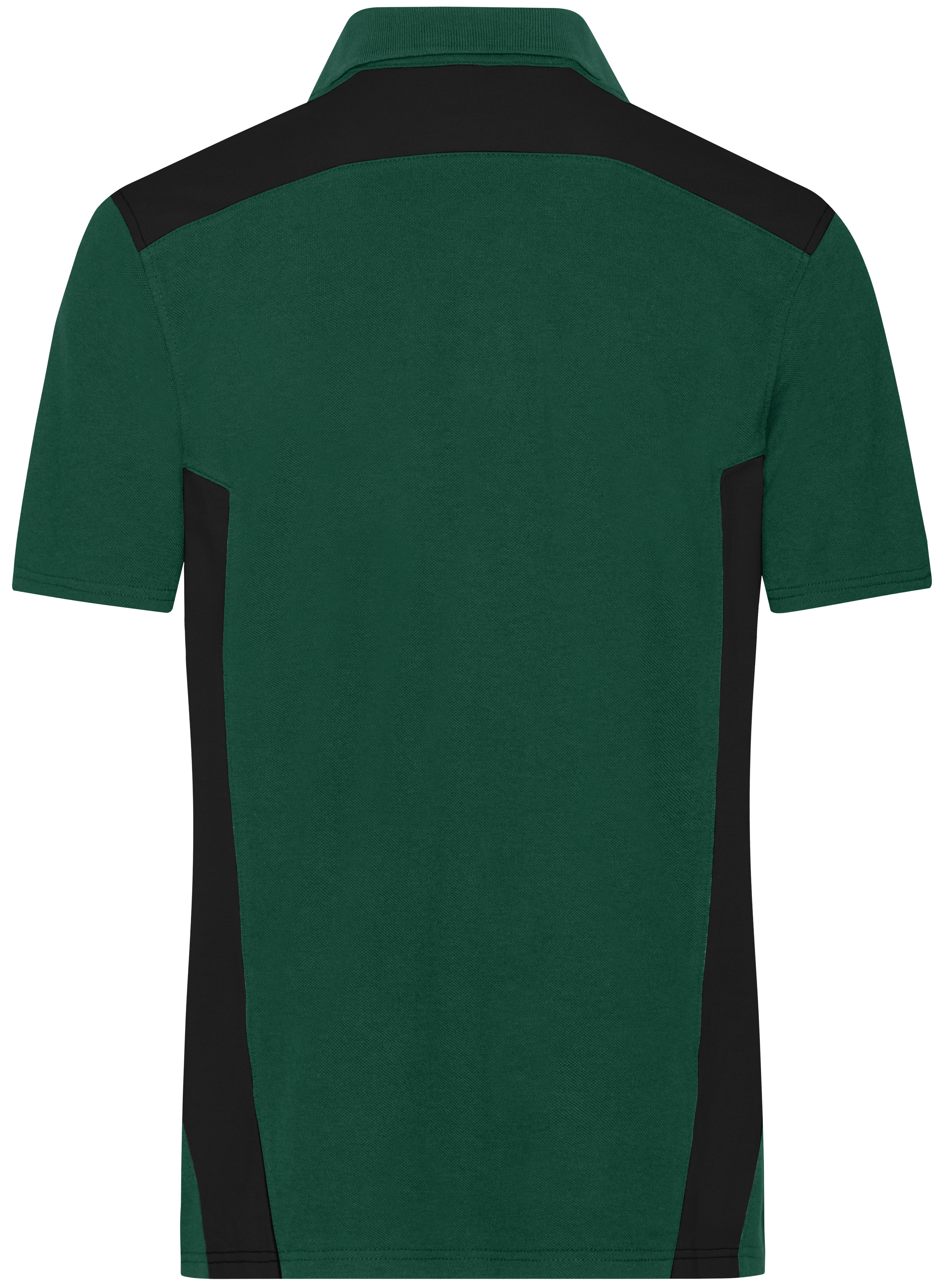 Herren-Arbeits-Poloshirt, grün/schwarz