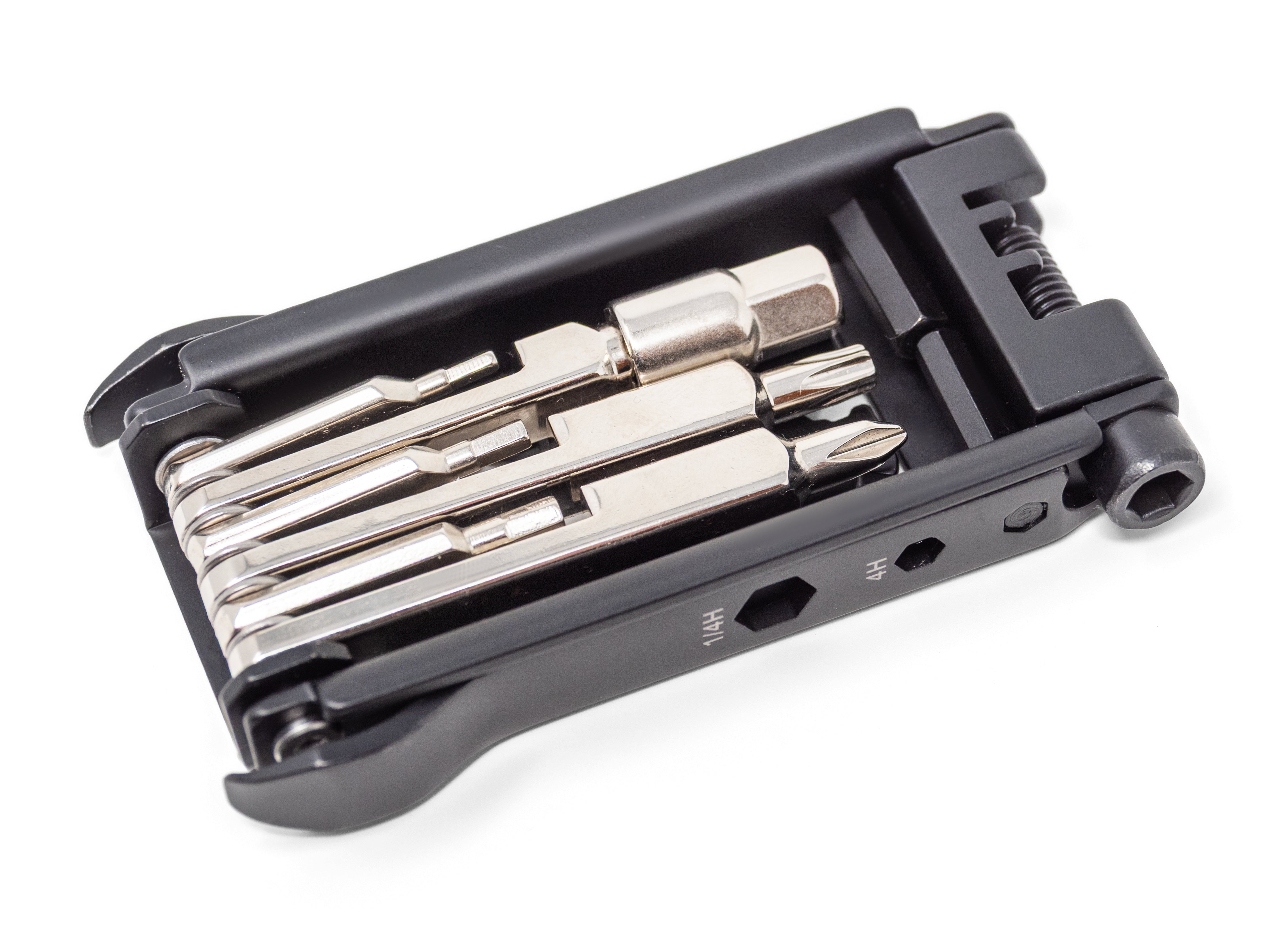 Fahrrad Multitool-Werkzeug, schwarz/silber